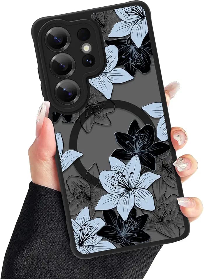 ZIYE Galaxy S26 Ultra Case Cute Flower Floral Pattern for Women Girls