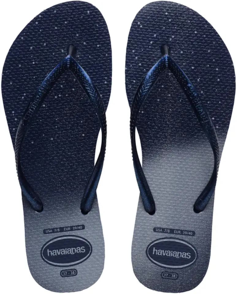 Havaianas - Slim Gloss, Stylische, Robuste und Vielseitige Badelatschen für Frauen mit einem Hauch von Glamour, Rutschfeste Sohlen