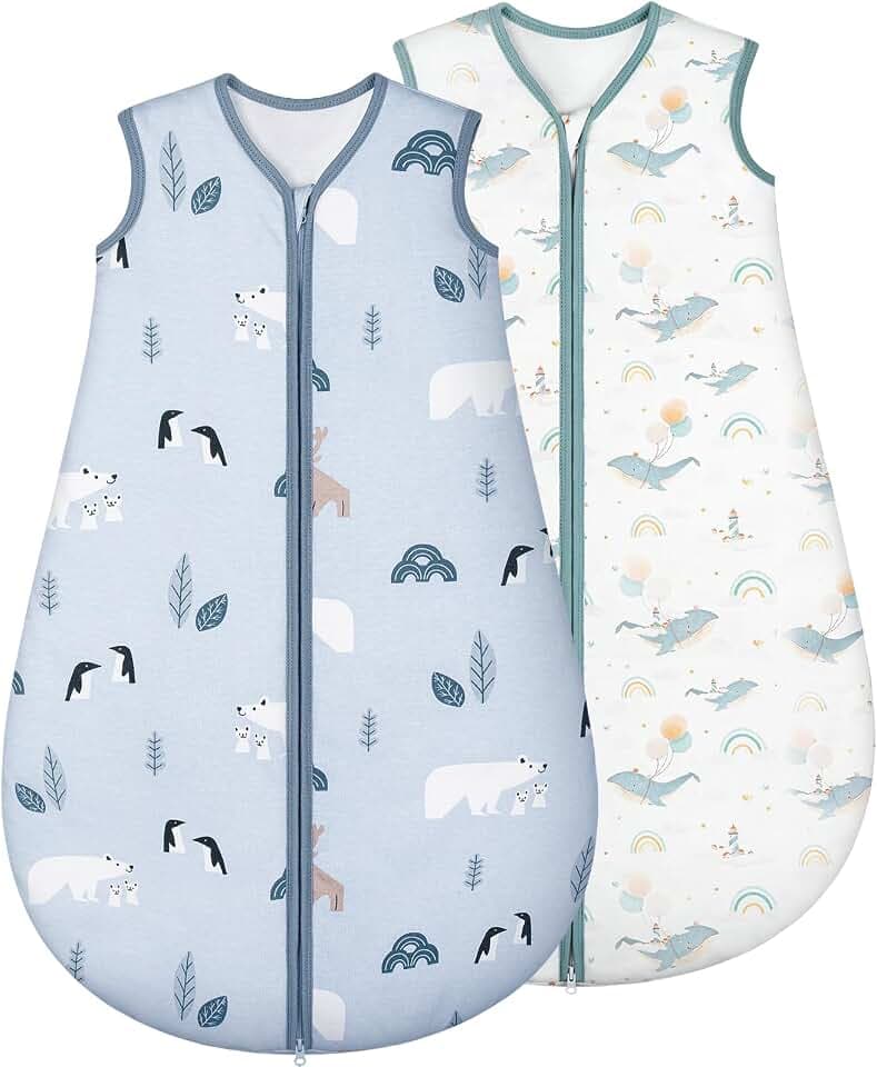 Schlafsack Baby 1.5 Tog, Babyschlafsack Ganzjahres 6-12 Monate