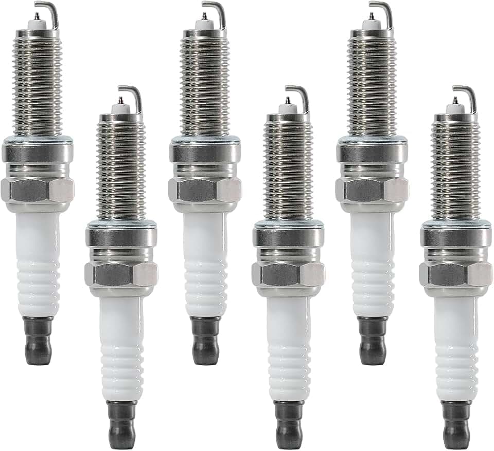 93175 Platinum Iridium Spark Plugs for Honda 08-17 Accord,08-19 Odyssey,09-19 Pilot Ridgeline,11-16 Genesis Coupe,13-18 Santa Fe,21-24 Palisade, 6Cyl Replace LKR7DIX11S Set of 6