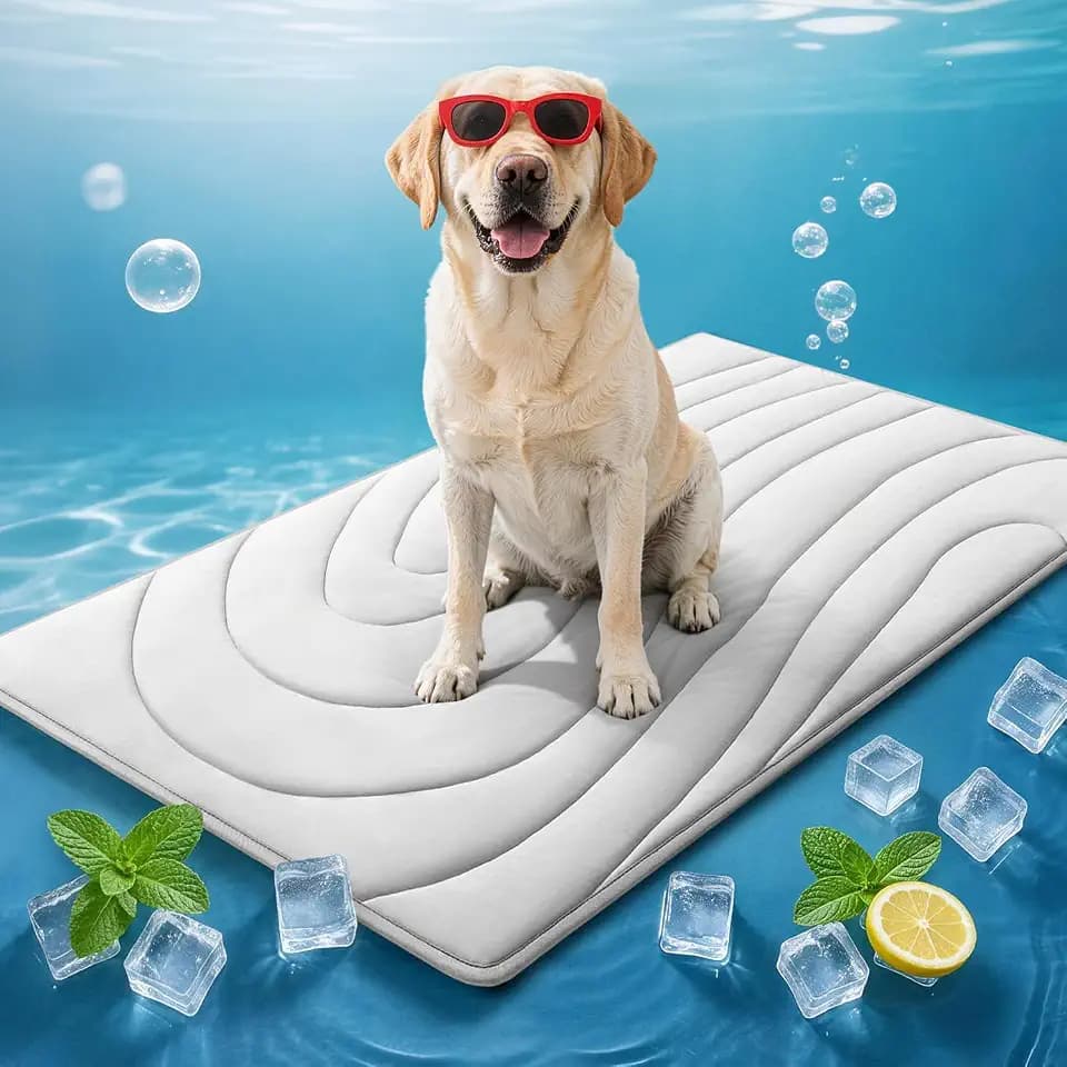 Cooling Mat for Dogs, 59" x 40" Washable Pet Cooling Pad, X-Large Dogs