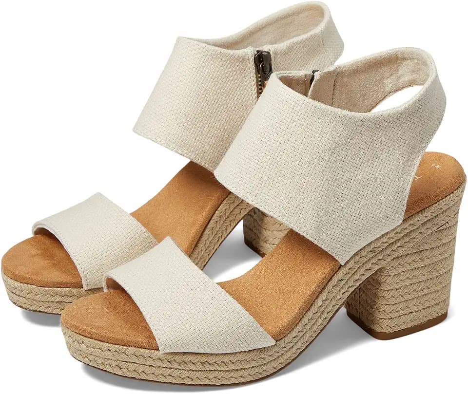 TOMS Women's Majorca Platform Sandal, Textile Upper
