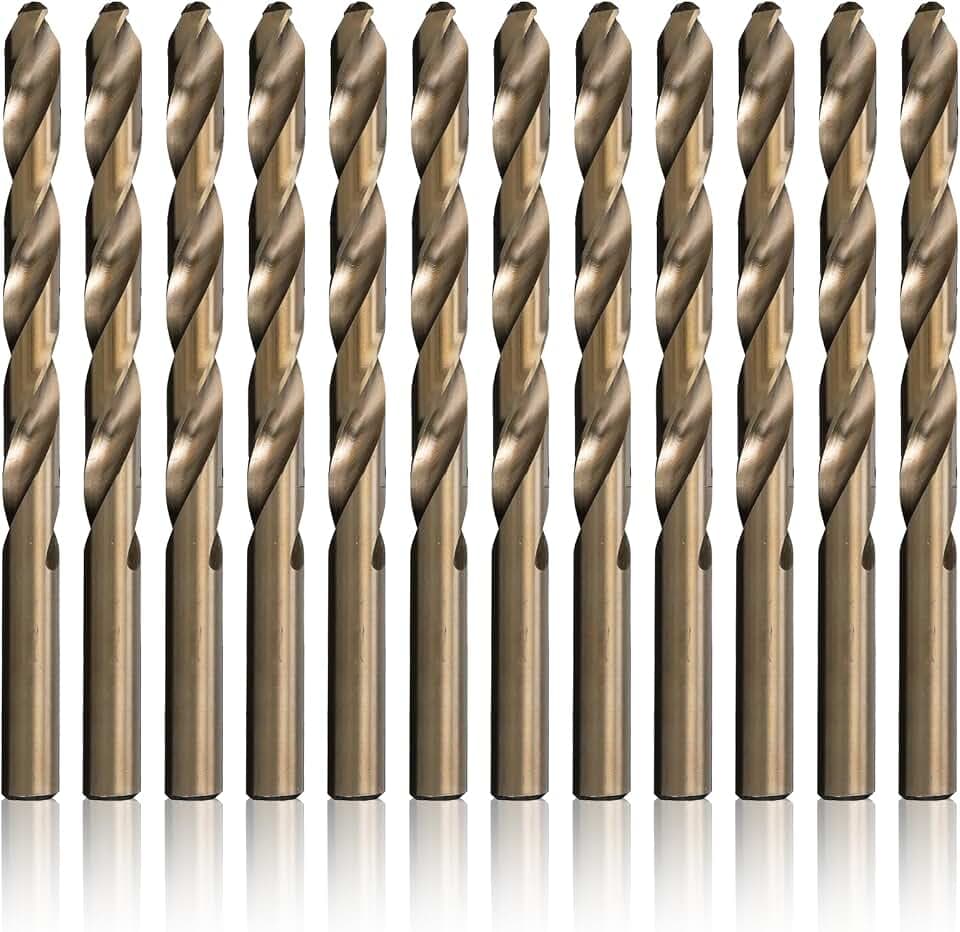Drill America 5/32" Cobalt Heavy Duty Drill Bit (Pack of 12), D/ACO Series