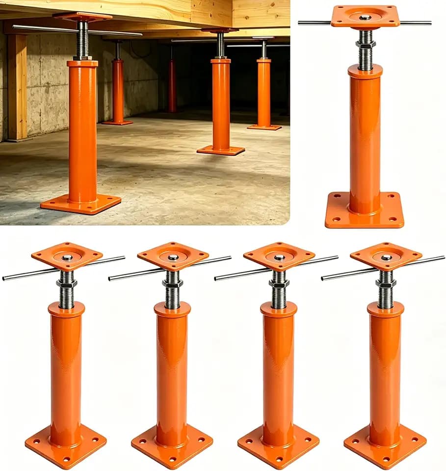 House Jacks for Lifting and Leveling, Basement Crawl Space Floor Jacks