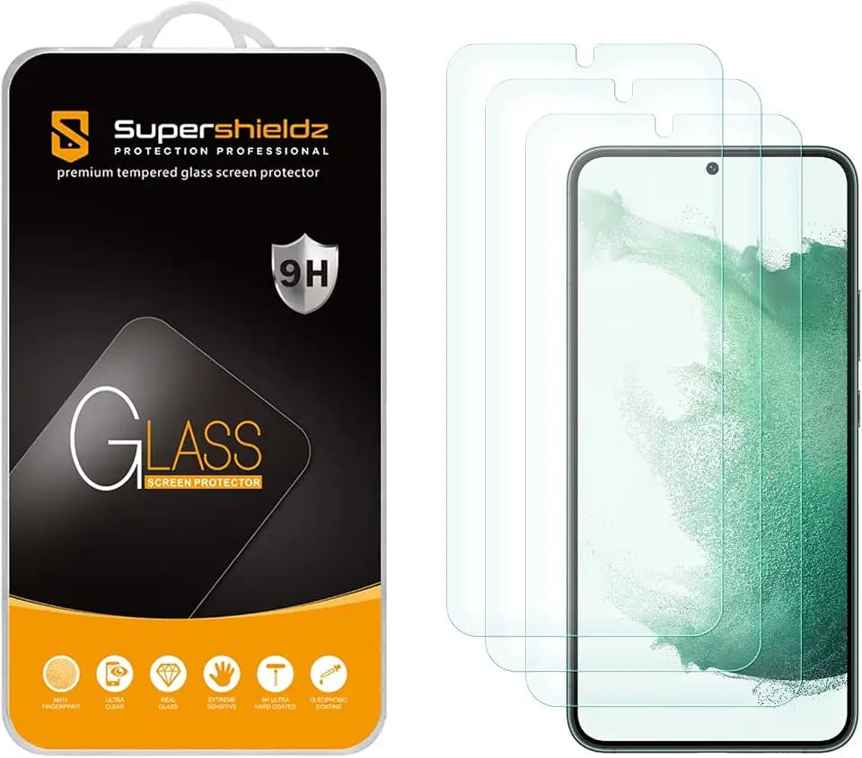 Supershieldz (3 Pack) Designed for Samsung Galaxy S23+ / S23 Plus Tempered Glass Screen Protector, Anti Scratch, Bubble Free