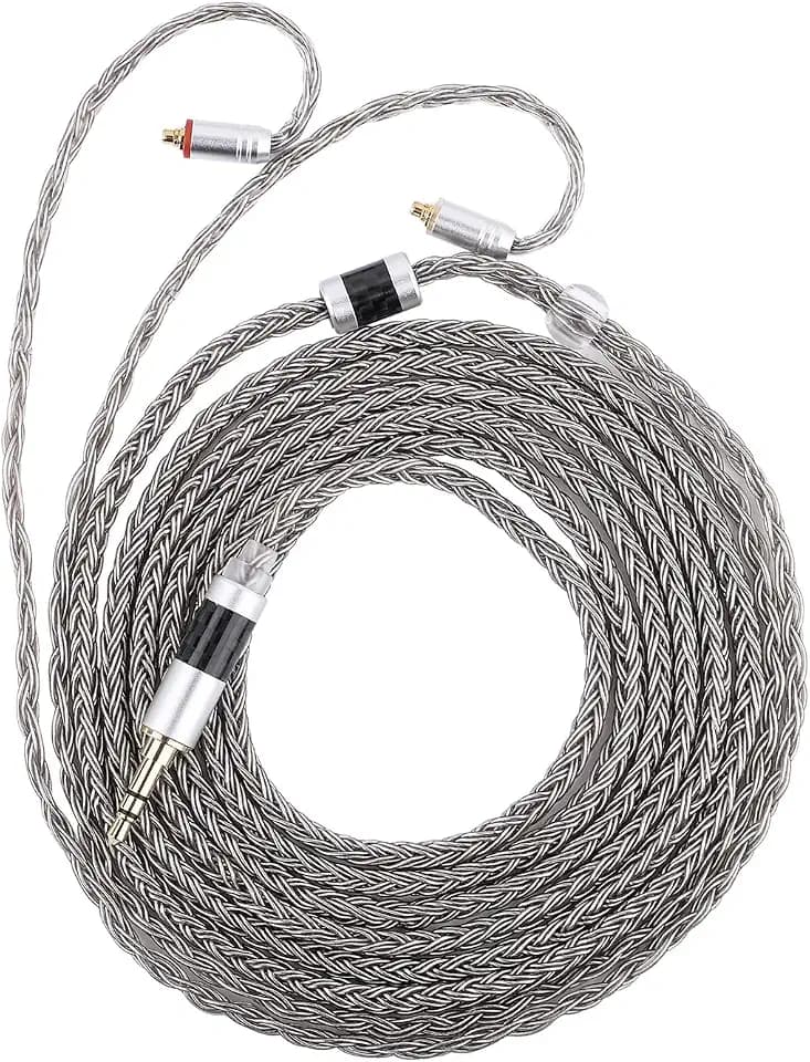 Linsoul Tripowin Zonie 16 Core Silver Plated IEM Cable, 2m Length