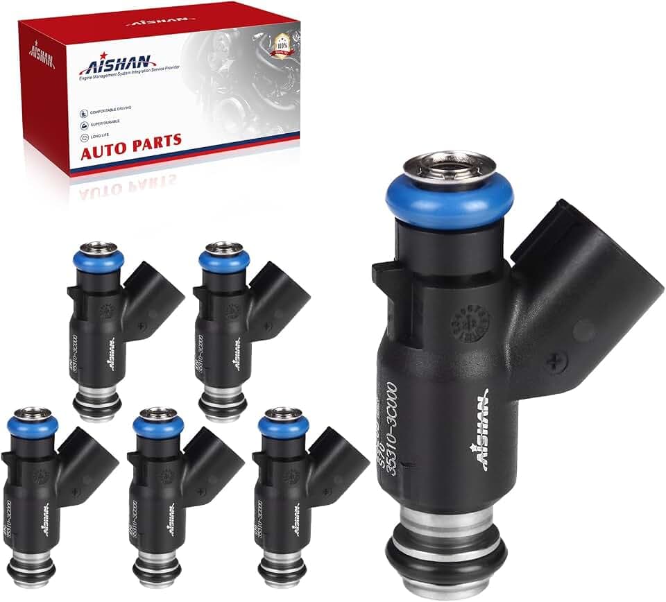 6PCS Fuel Injectors 4 Holes for Hyundai Sonata V6 3.3L 2006-2010