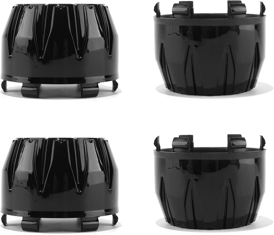 4Pcs 84mm(3.31inch) Center Caps for ION Alloy 171 179 Wheel Rim Replacement C101712MB C614101CB7 Hub Cap,(High Gloss Black Out 84mm, Inner 79mm)