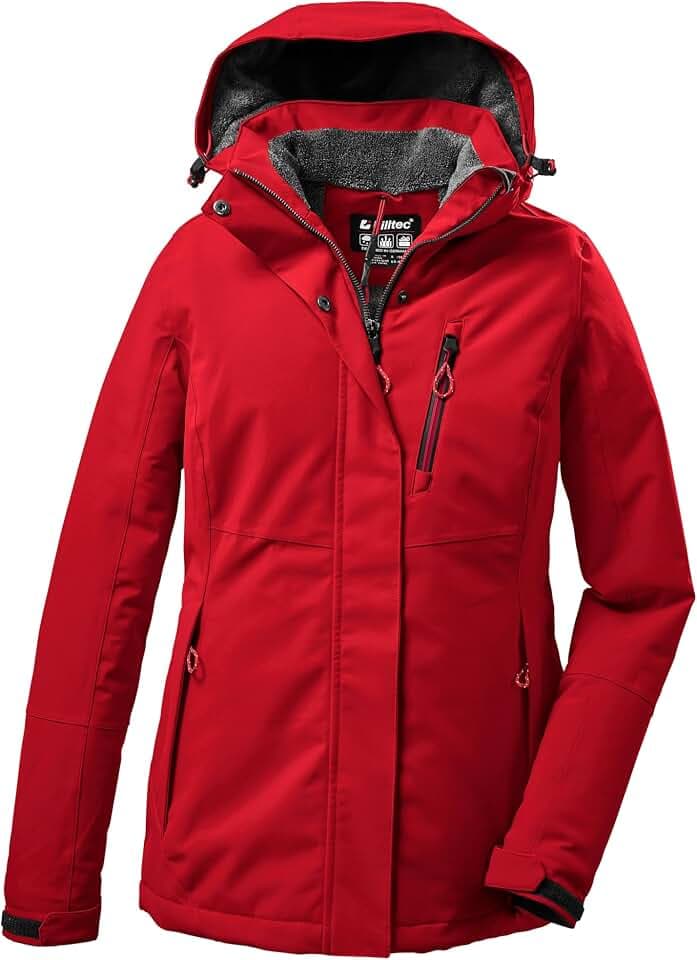 Killtec Damen Outdoorjacke Funktionsjacke mit abzippbarer Kapuze KOW 140 WMN Jckt wasserdicht, Winddicht, atmungsaktiv