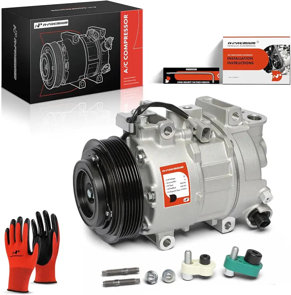 A-Premium Air Conditioner AC Compressor with Clutch