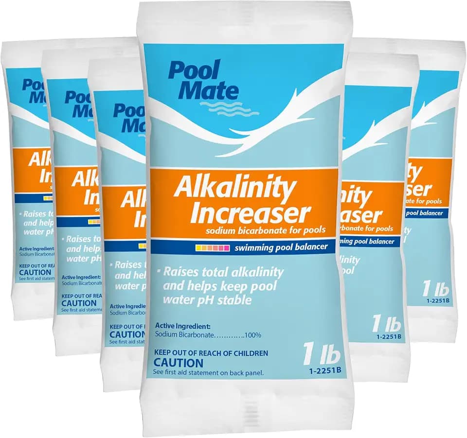 Pool Mate 1-Pound 6-Pack Premium Alkalinity Increaser for Swimming Pools