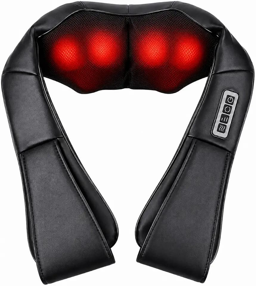 brenzo Neck and Shoulder Massager with Heat, Black