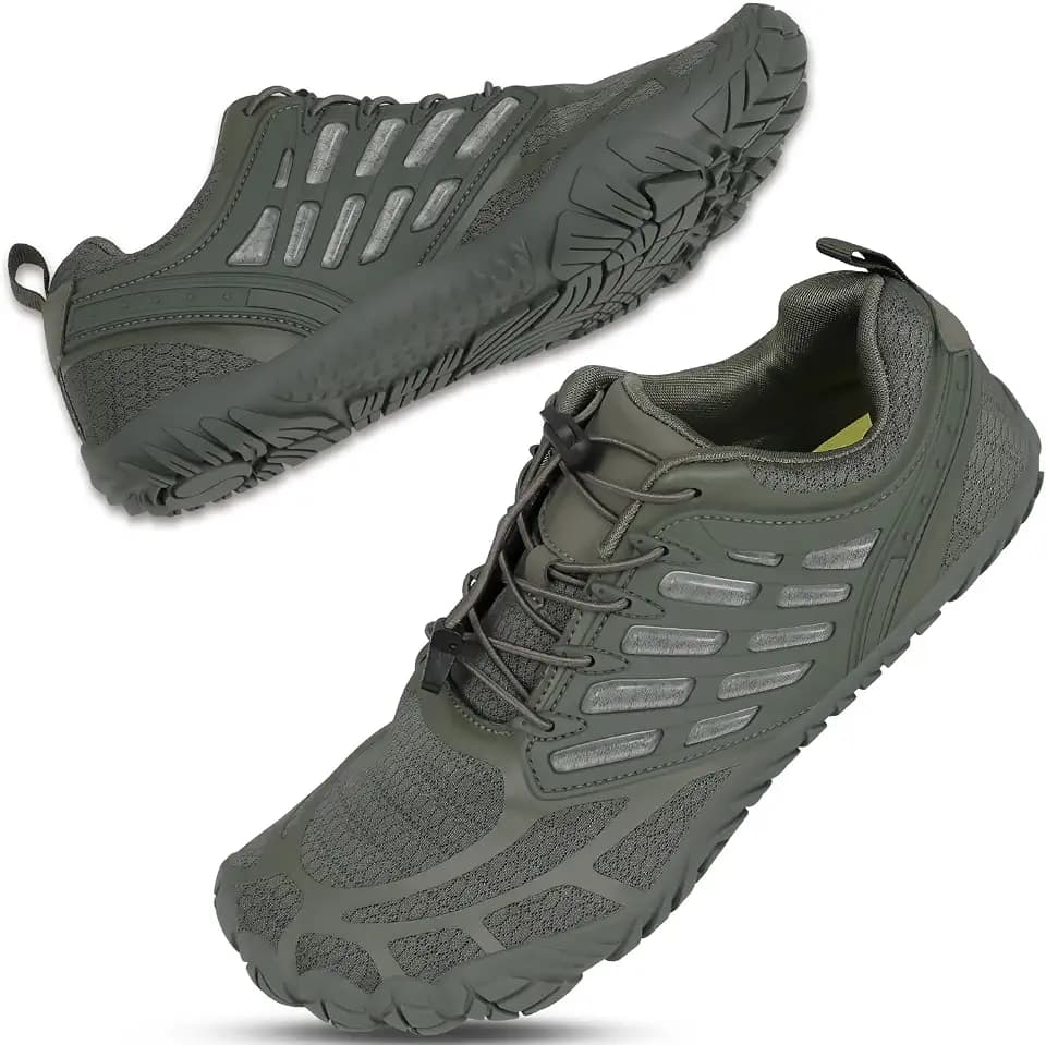 Barefoot Shoes Men Wide Toe Box Zero Drop Minimalist Shoes for Workout Cross-Trainer Walking Hiking Water Weightlifting Grounded Footwear