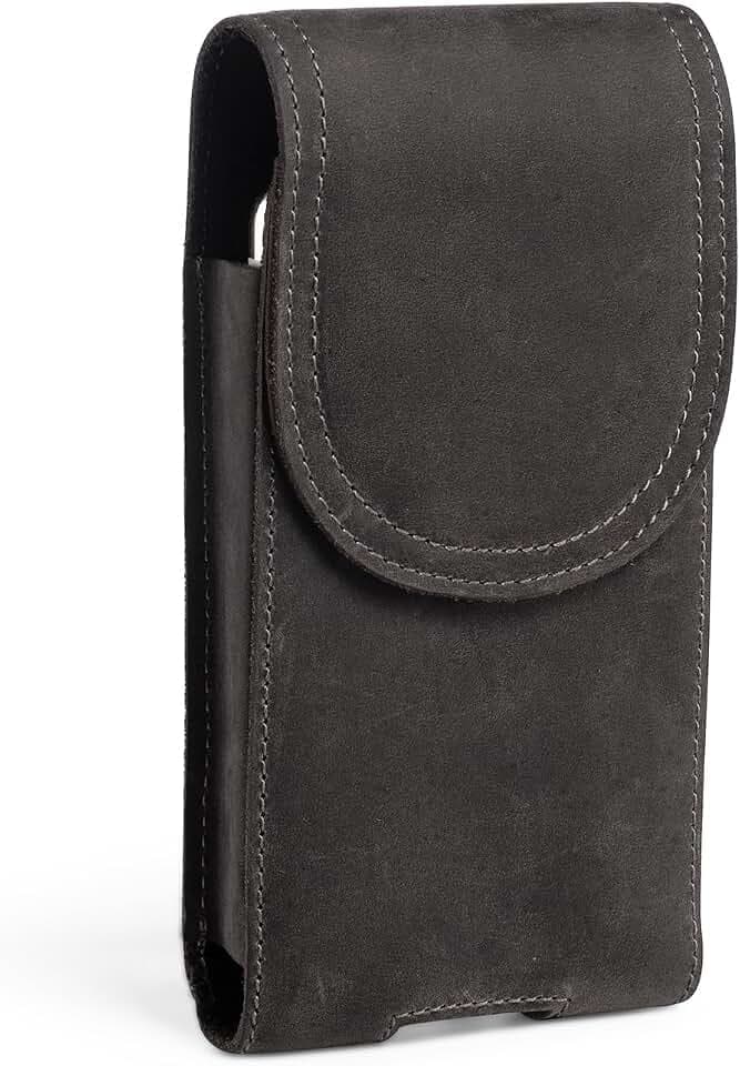 Leder Handyhülle für iPhone 16 Pro Max, 16 Plus, Handy Tasche Gürteltasche Kompatibel mit iPhone 15 14 13 12 11 Pro Max, XS Max, 15 14 8 7 6s 6 Plus Hülle, Ledertasche Herren mit Gürtelclip