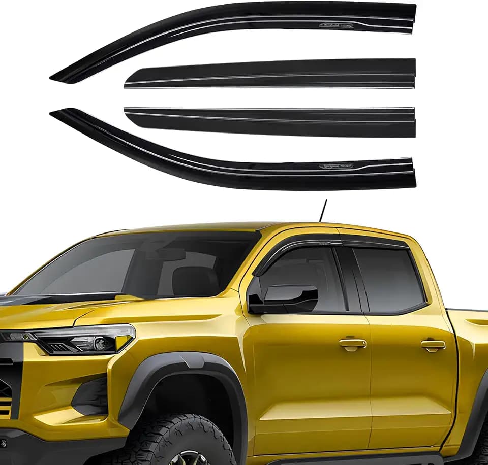 Rain Guards Fit for Chevy/Chevrolet Colorado/GMC Canyon Crew Cab 2023-2026