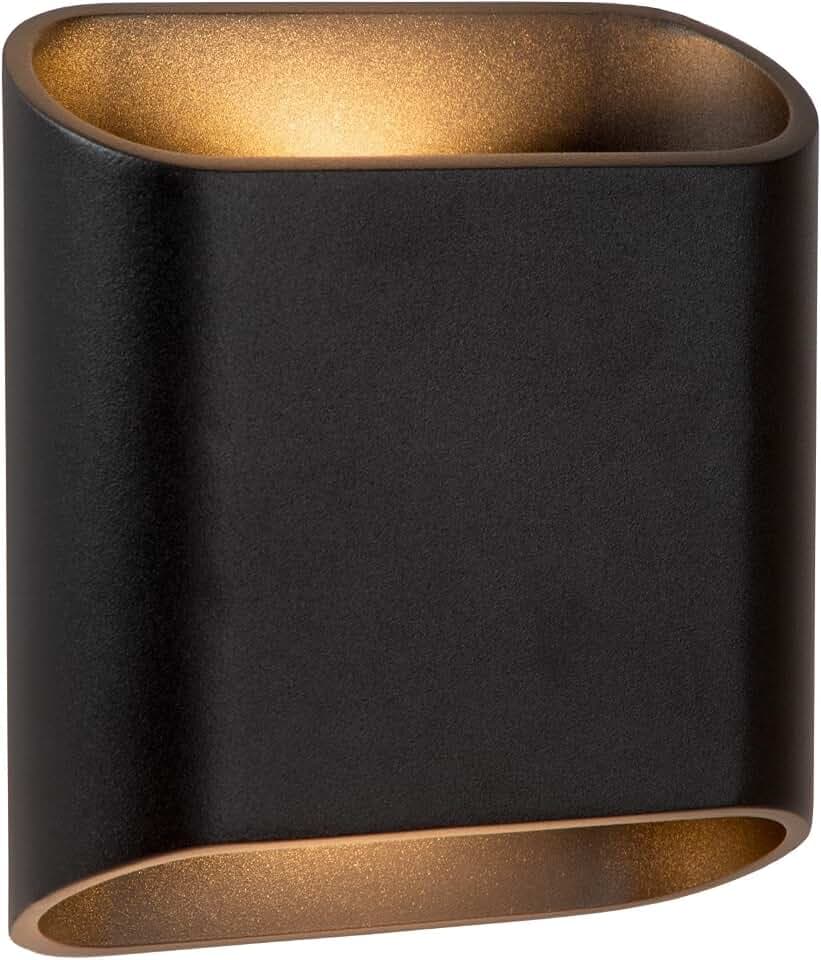 LUCIDE ATILA - Wandleuchte Innen/Außen - LED Dim. - 2x5W 2700K - IP65 - Schwarz