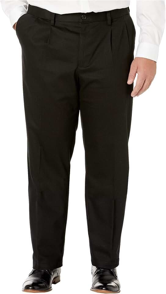 Dockers Men's Classic Fit Signature Lux Cotton Stretch Pants-Pleated (Regular and Big & Tall)