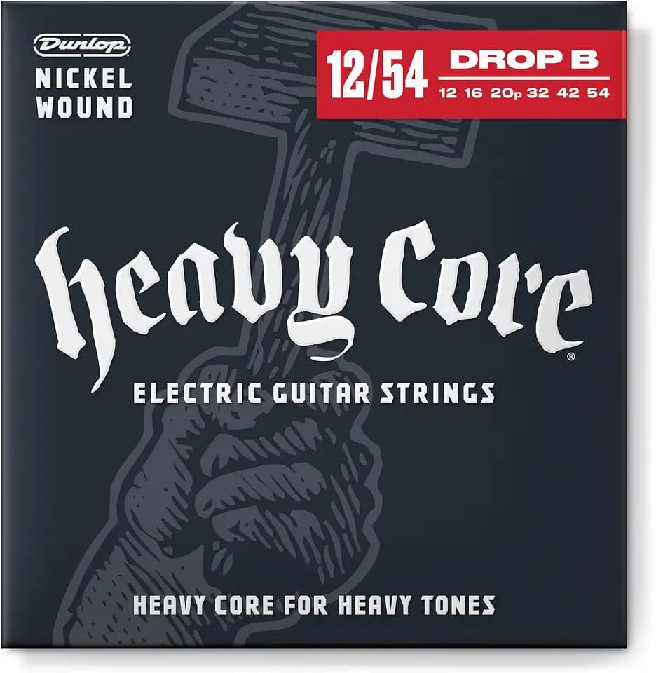 JIM DUNLOP - DHCN1254 - E-Gitarren-Saiten - Heavy Core Heaviest 12-16-20-32-42-54