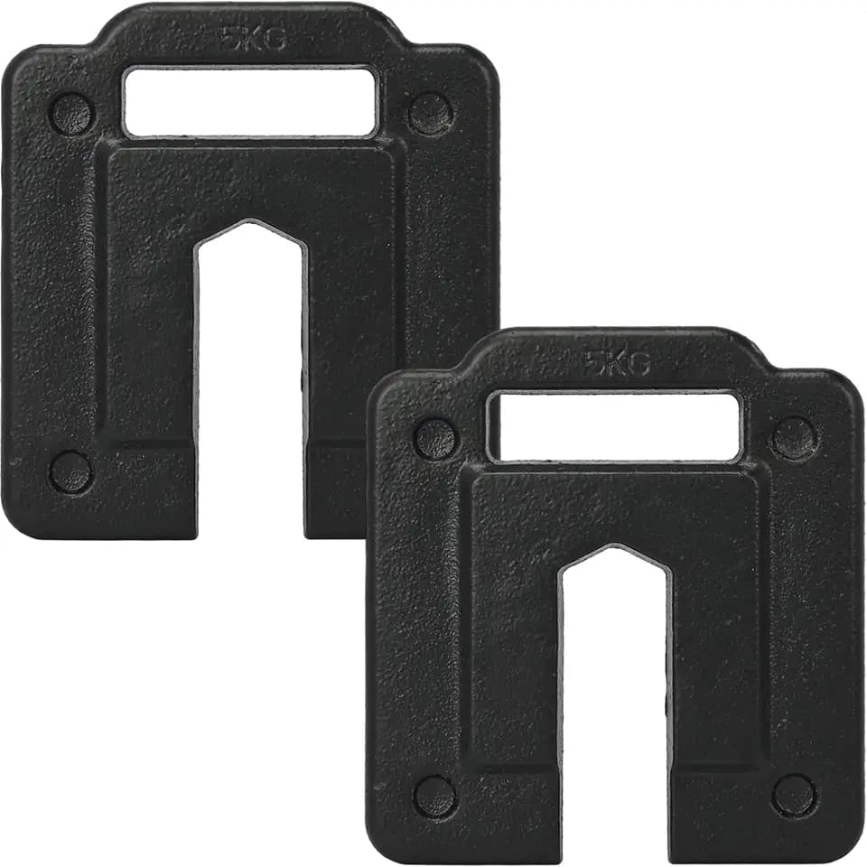 2 Pack Heavy Duty Steel Base Weights for Backdrop Stand, 11lbs Plates