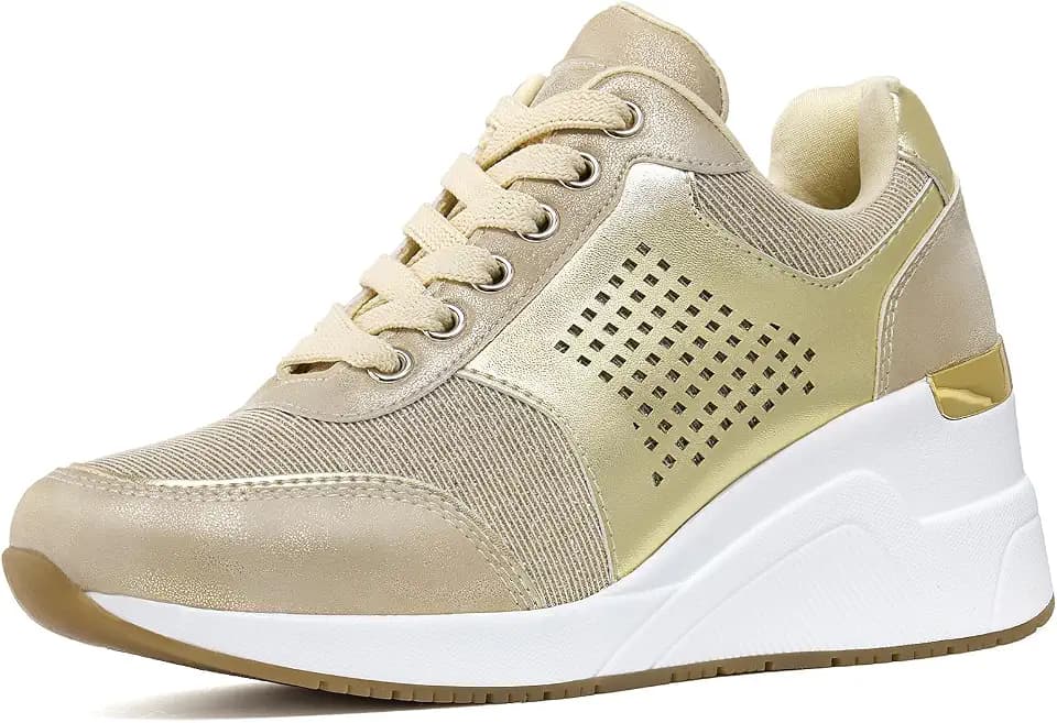 Cestfini Wedge Sneakers for Women,Fashion Tennis Walking Shoes
