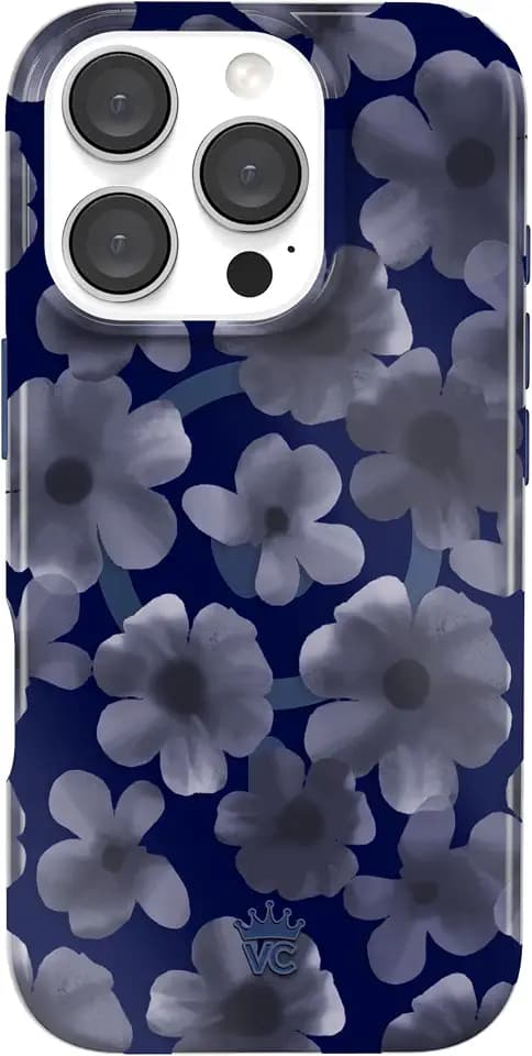 VELVET CAVIAR for iPhone 16 Pro Case Cherry Blossom - Compatible with MagSafe [10ft Drop Tested] - Midnight Floral Flowers