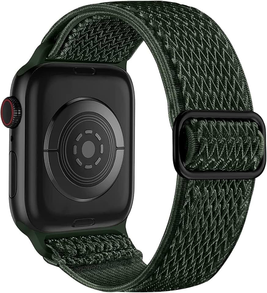 Lerobo Stretchy Nylon Band Compatible with Apple Watch Bands for Women Men