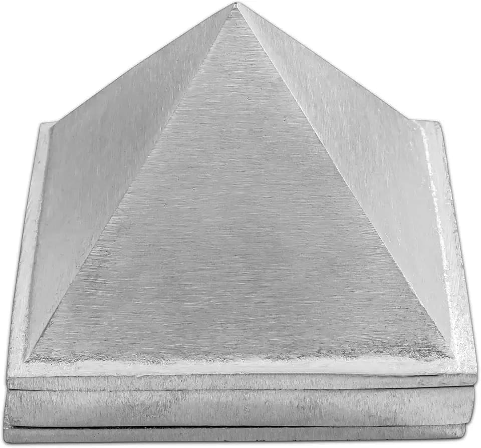 CORONATING Homes Metal Vastu Aluminium 3 Layer Pyramid | Aluminium Vastu Remedy | 3-Inch | Pyramid for Positive Energy, Health & Wealth | Vastu Dosh Remedies for Home & Office | Pack of 1