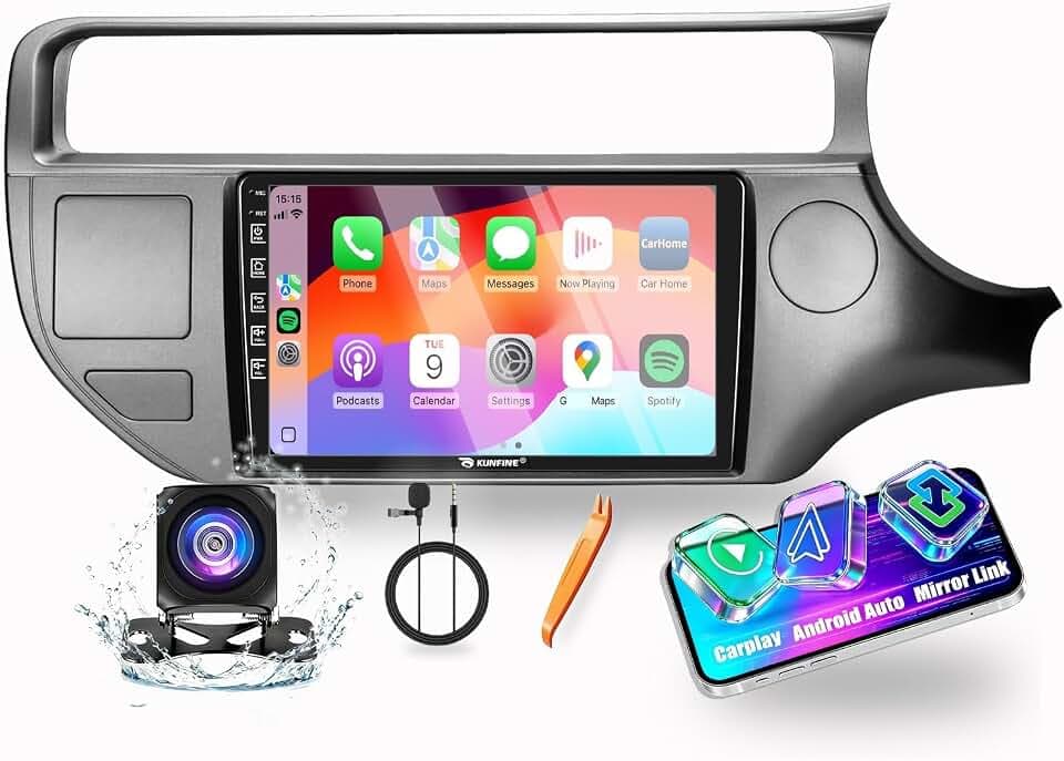 for Kia Rio 2016-2017 RHD Car CarPlay Android Auto Navigation Stereo GPS Radio Reverse Camera Display 9" IPS Touchscreen Headunit Tablet Pad Media Player, if Applicable Quad Core 4G+64G