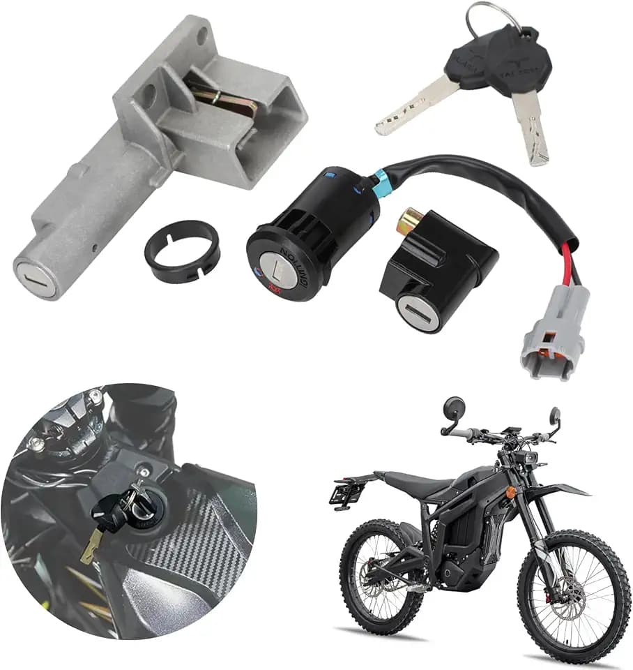 Motorcycle Ignition Key Switch Set for Talaria Sting MX3 MX4 MX5 PRO Electric Dirt Bike,Ignition Lock Cylinder with 2 Keys