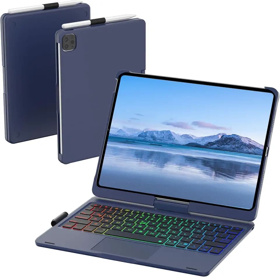 Keyboard Case for iPad A16 and 10th Gen with Trackpad