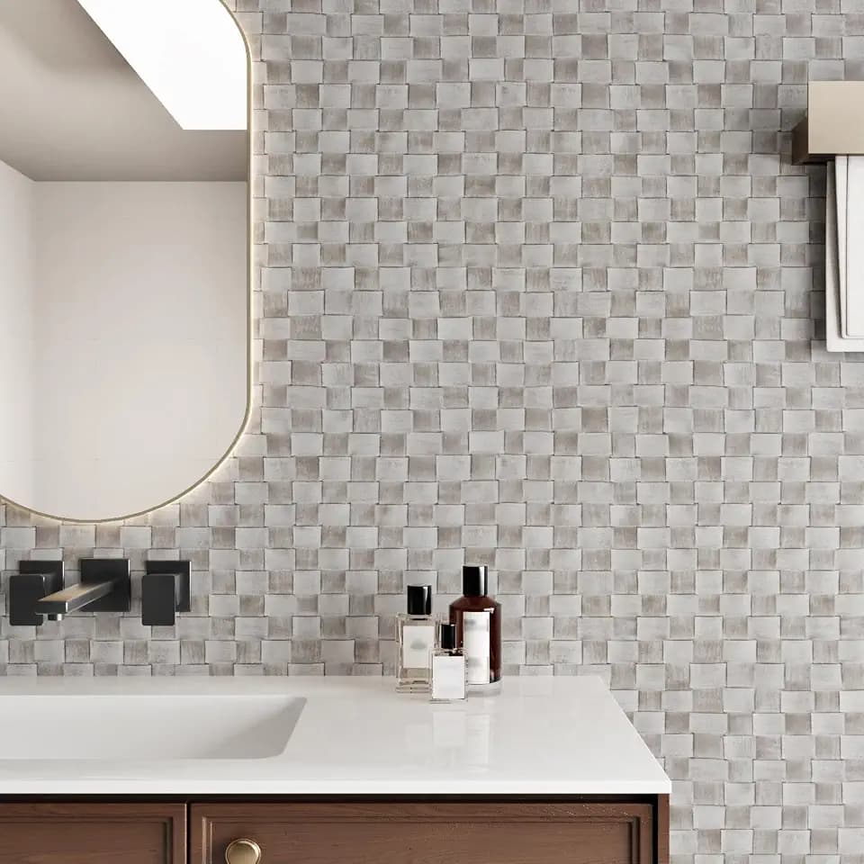 Light Brown Weave Rattan Wallpaper Self Adhesive Grasscloth Peel and Stick Wallpaper Vintage Stick on Wall Paper Woven Linen Fabric Contact Paper for Cabinets Bedroom Shelf Liner Vinyl Wrap