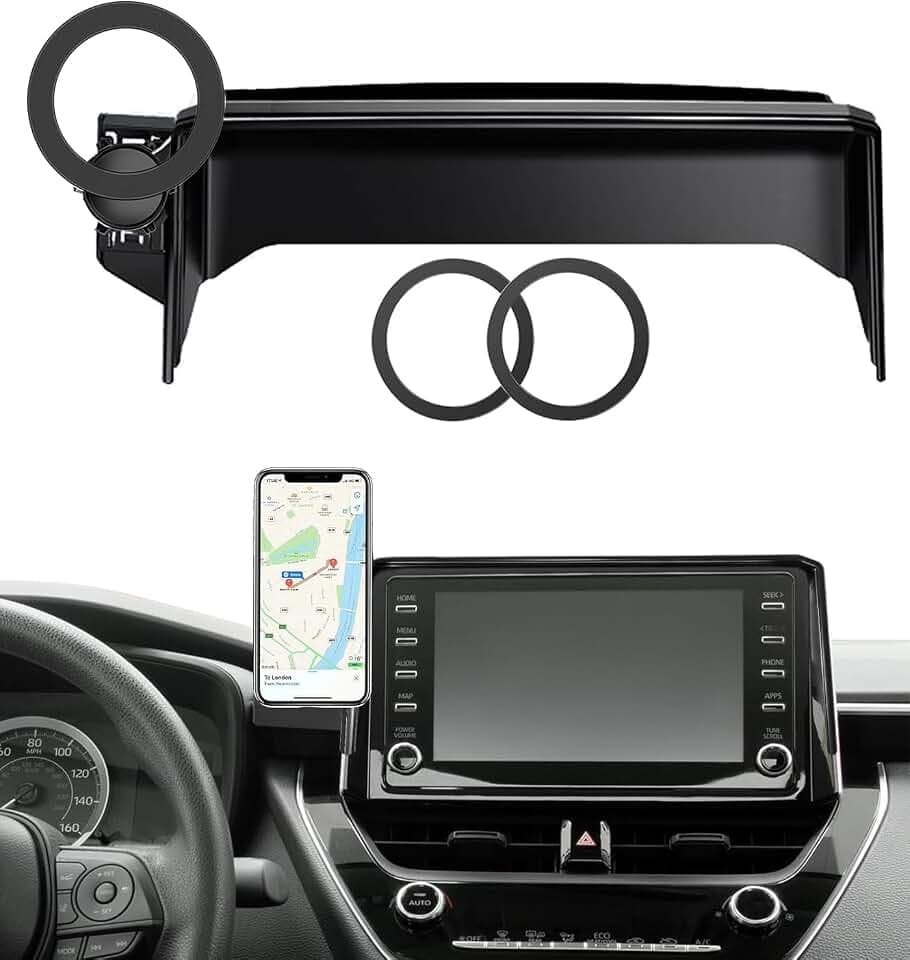 Kfz-Handyhalterung für Toyota Corolla 2019-2025 / 2019-2025 Toyota Corolla Schrägheck / 2023-2025 Corolla Cross, passend für 8-Zoll-Touchscreen, für MagSafe Magnetische KFZ-Handyhalterung, Toyota
