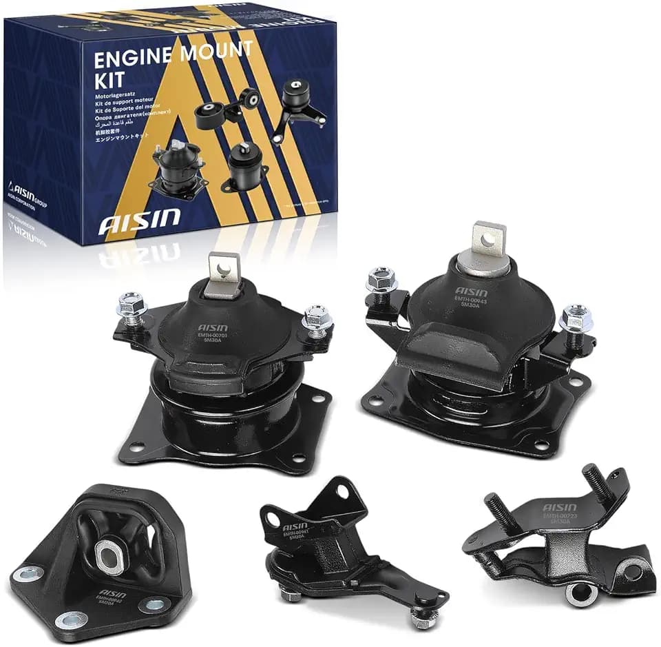 AISIN AFTERMARKET EMTH-20280 5Pcs Engine Motor & Transmission Mount Set
