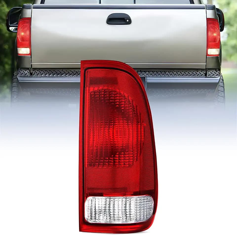 Nilight Taillight Assembly for 1997-2007 Ford F150 Styleside Red