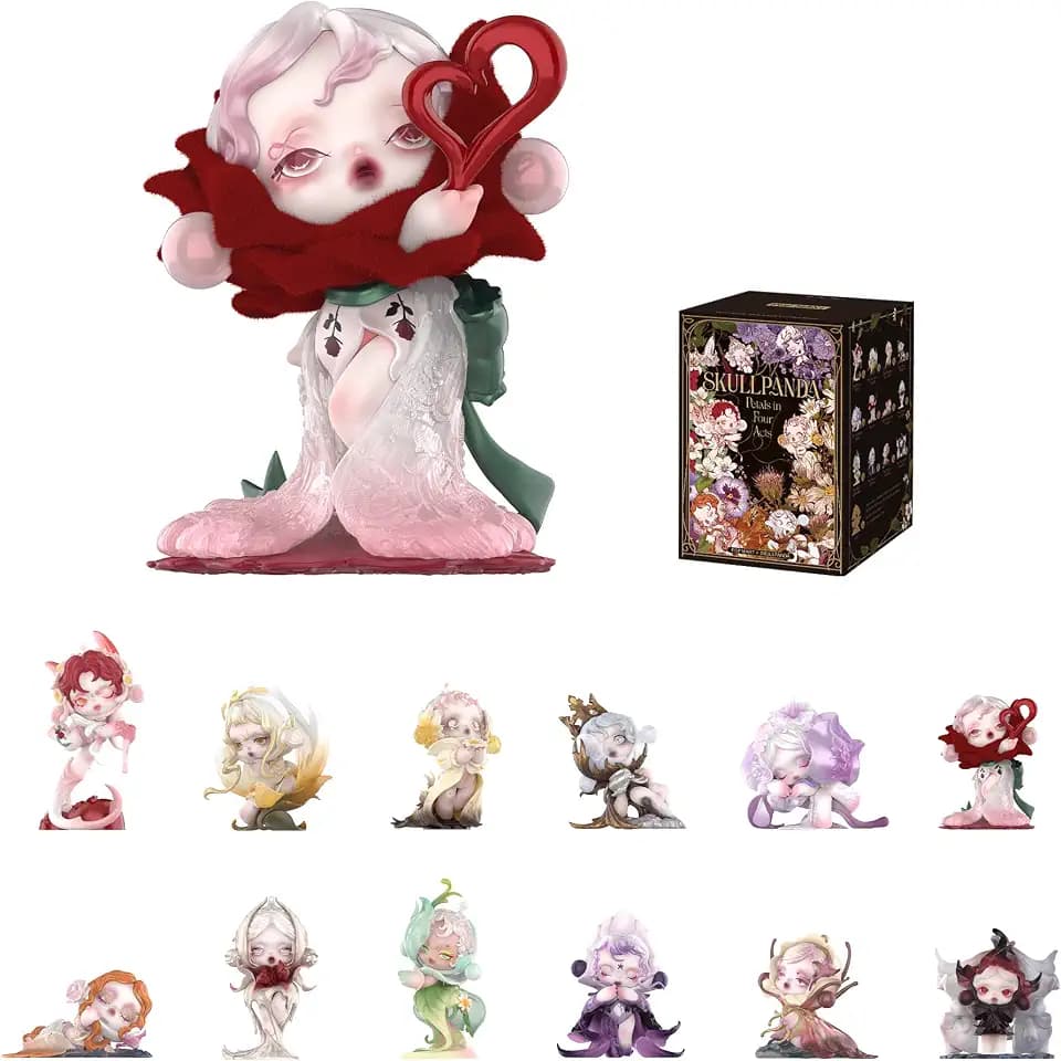 POP MART SKULLPANDA Petals in Four Acts Series Action Figures, Single Box
