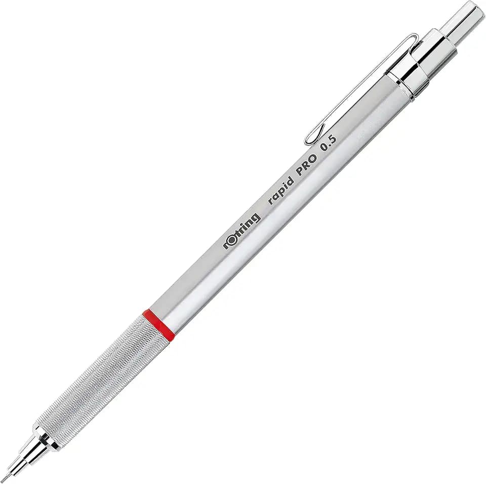 rOtring Rapid PRO Druckbleistift | 0,5 mm | Silberfarbener Schaft