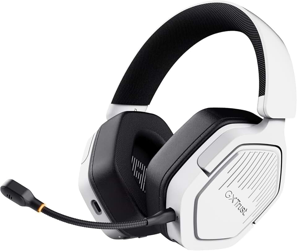 GXTrust Ravox Gaming Headset Wireless Bluetooth + 2.4 GHz, Weiß