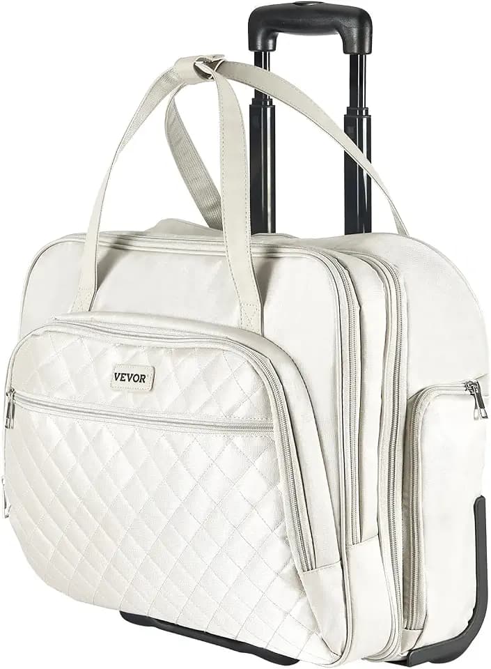 VEVOR Rolling laptop bag,Wheeled Briefcase, Roller Computer Tote Bag, Laptop Case for Work Travel Business Office, Women Men