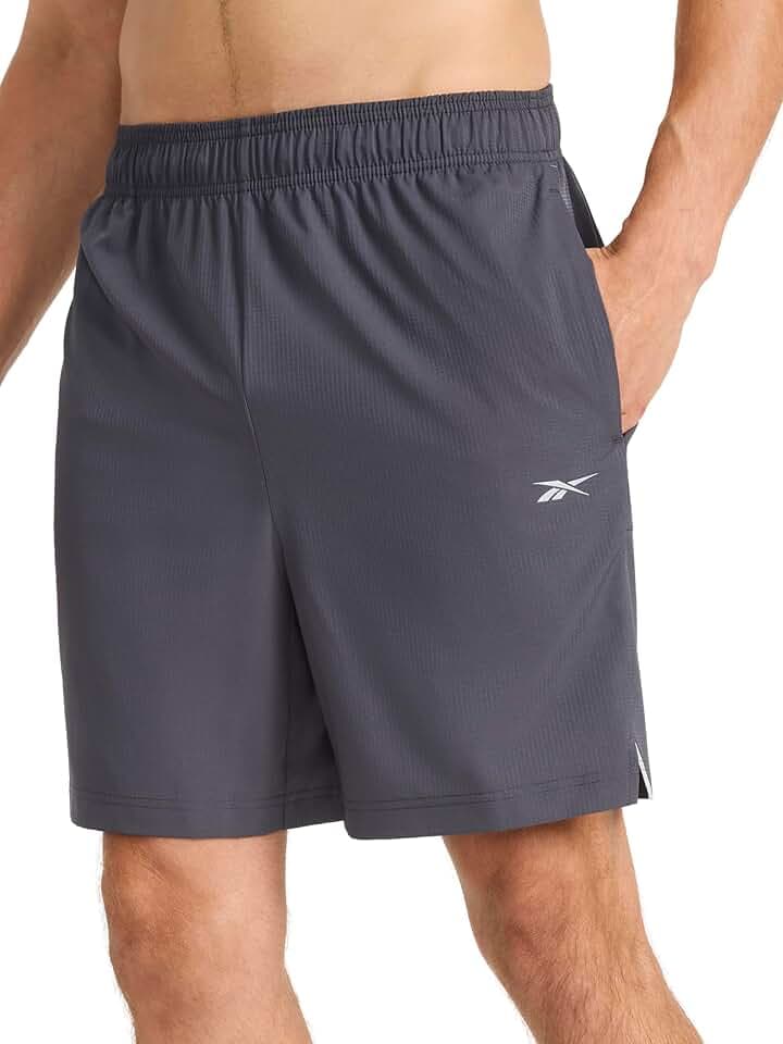 Reebok Men's Jumper Box Texture Woven 7” Short