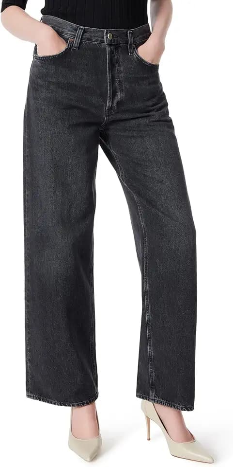 DEE OCLEPPO Women's Kit 5 Pocket Straight Wide Leg Jean Standard