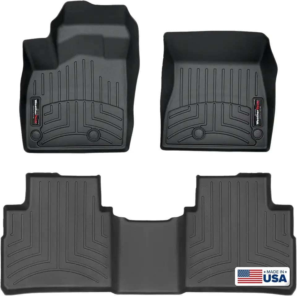 WeatherTech Custom Fit FloorLiners for Nissan Rogue - 1st & 2nd Row (4417701-4416442), Black
