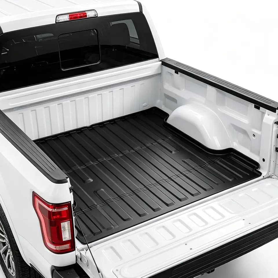 BDFHYK High-Wall Truck Bed Mat for 2015-2022 Chevy Colorado & GMC Canyon, 5FT Short Bed, All-Weather TPE Bed Liner, Custom Fit Waterproof Non-Slip Pickup Bed Mat, Not for Drop-in Bed Liners