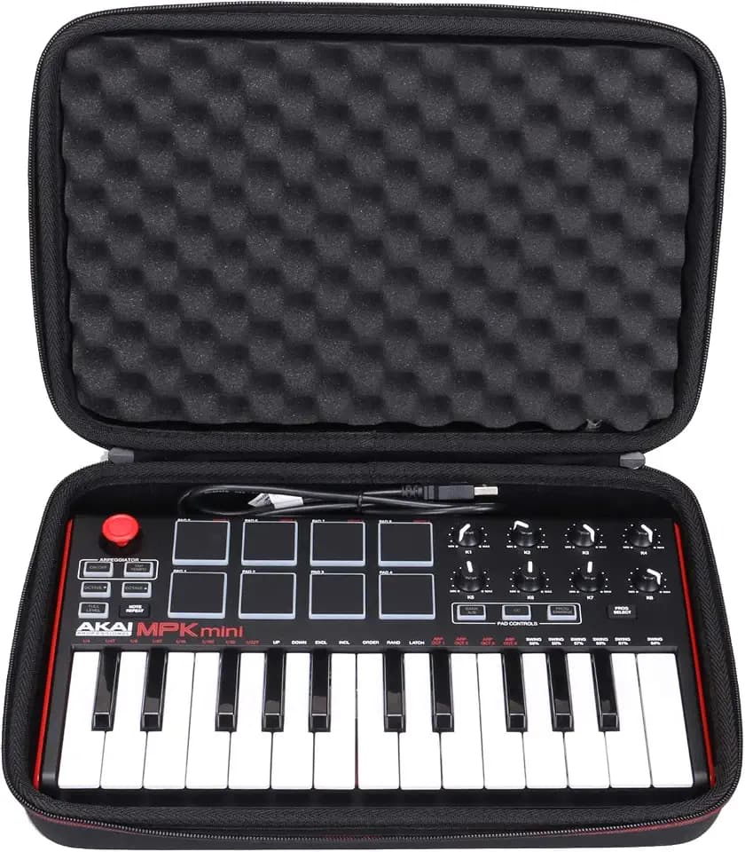 LTGEM Case for Akai MPK Mini MK3/MPK Mini Play MK3 MIDI Controller