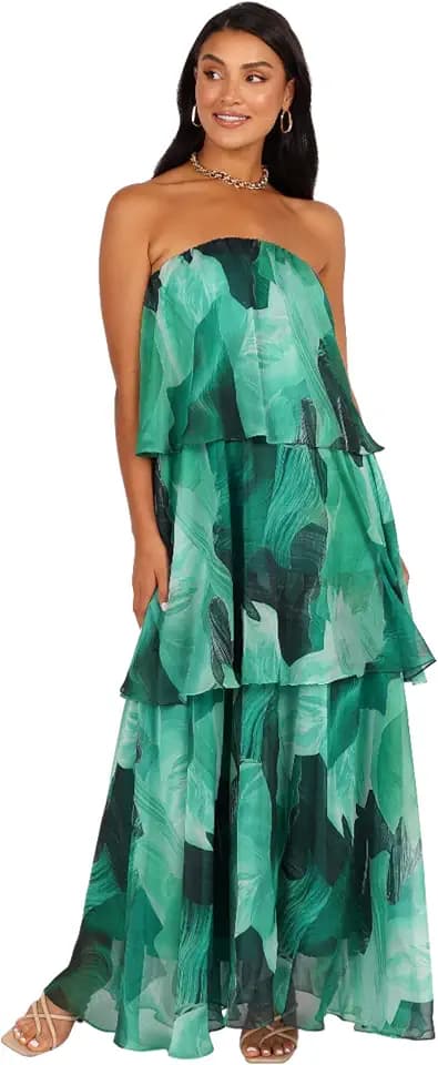Petal & Pup Women's Bloom Strapless Maxi Dress