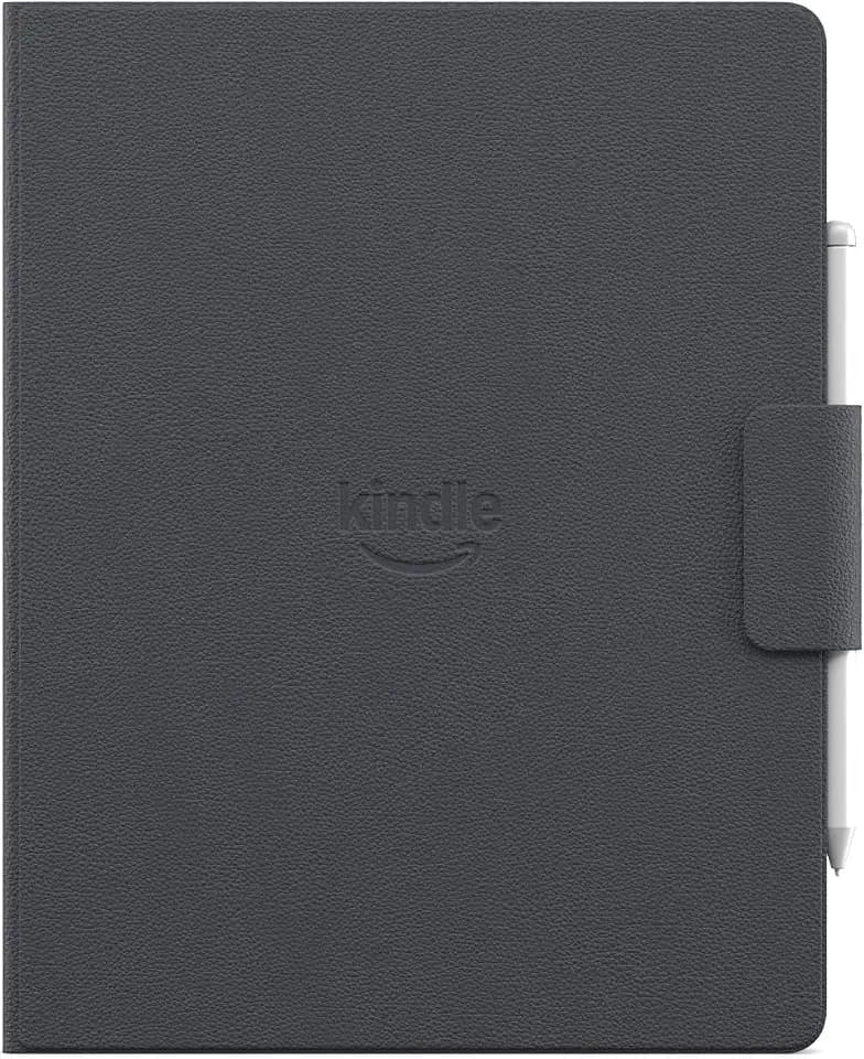 Introducing Amazon Kindle Scribe Executive Folio Cover with Magnetic Attach, Sleek Protective Case - Premium Leather