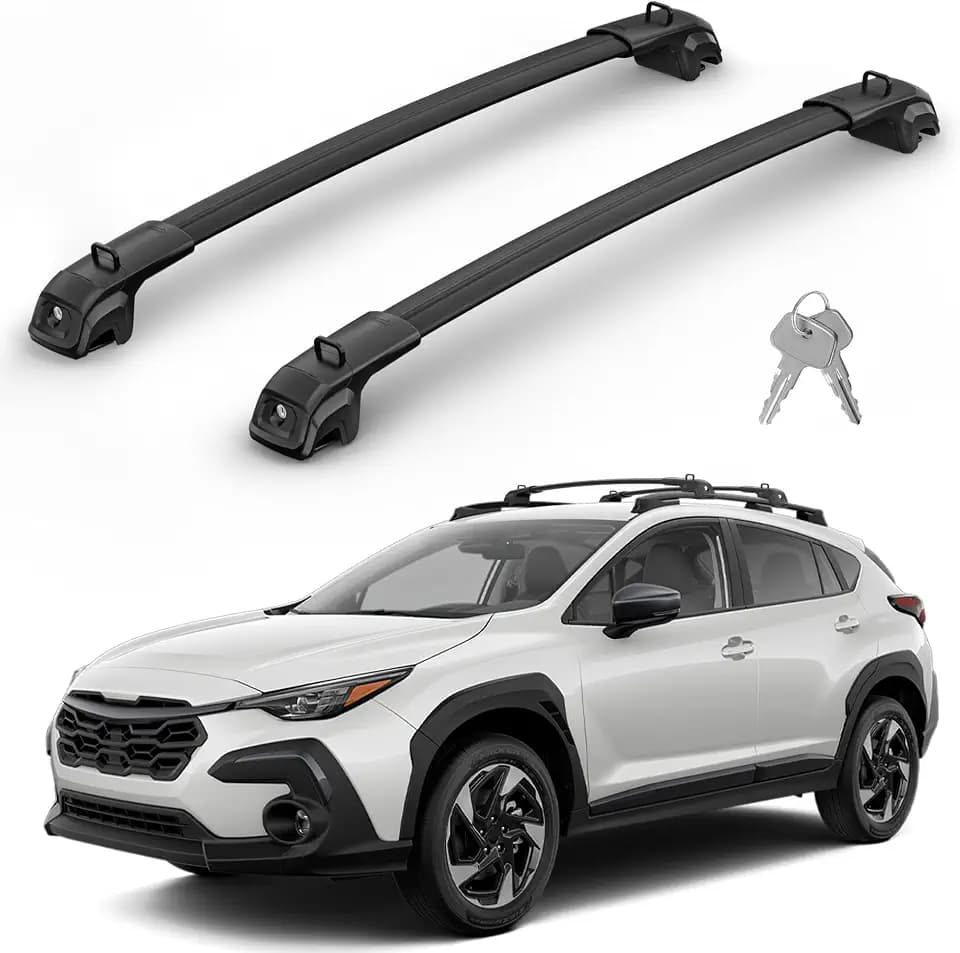 330Lbs Roof Rack Cross Bars Compatible with Subaru Crosstrek 2024 2025 2026 (Not for Wilderness), Heavy Duty Aluminum Roof Rails Top-Mount Crossbars Rooftop Luggage Racks Cargo Carrier