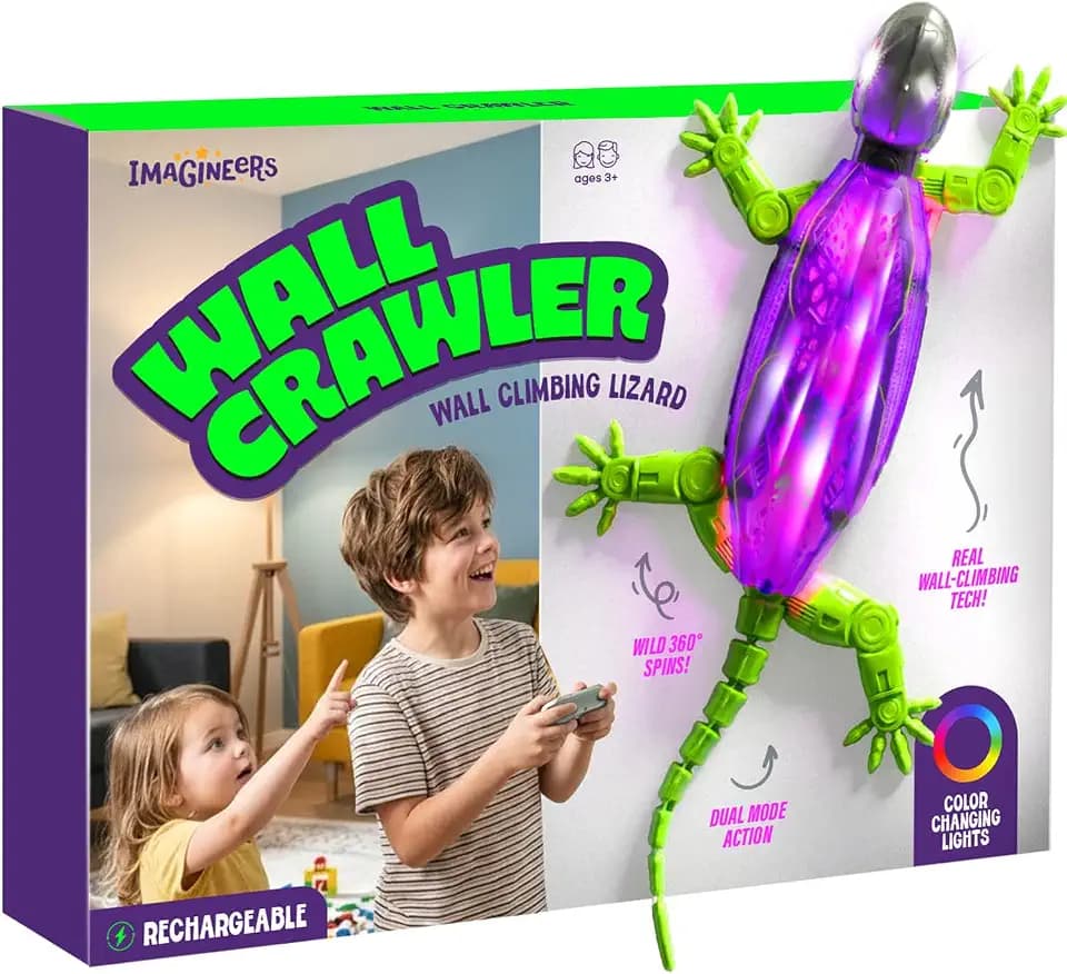 Remote Control Wall Crawler Gecko - Gifts for 4-10 Year Old Boy & Girls