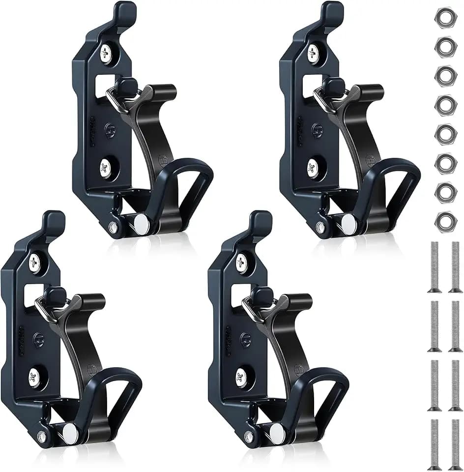 4 Pcs Shovel Holder for Truck, Metal Shovel Mount for Roof Rack, Truck, RV