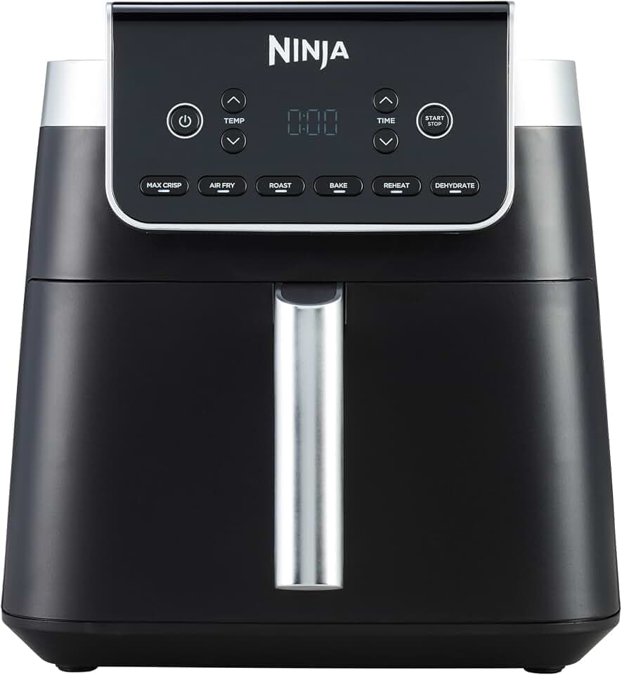 Ninja Luftfritteuse Max Pro, 6,2 l, backt und brät, große Schublade, antihaftbeschichtet, spülmaschinenfester, digital, gefrorengerecht