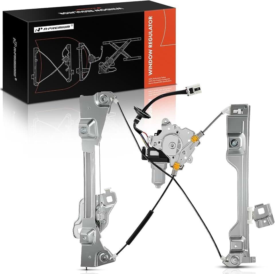 A-Premium Front Passenger Side Power Window Regulator with Motor (6-Pin)